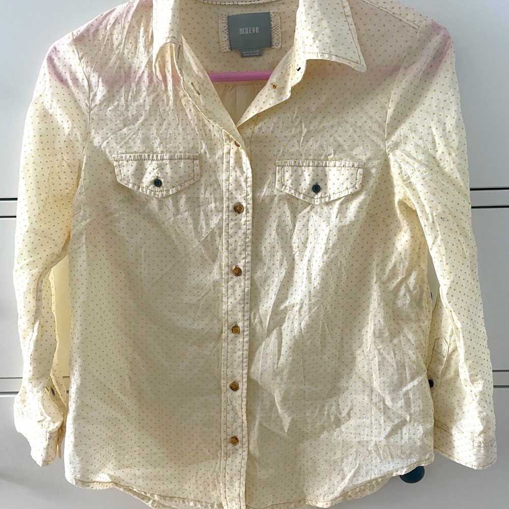 Anthropologie Maeve 3/4 sleeve blouse
